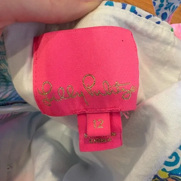 Lilly Pulitzer Jesse Romper Dress Size 12 Back Together Again Resort Preppy - Picture 5 of 5